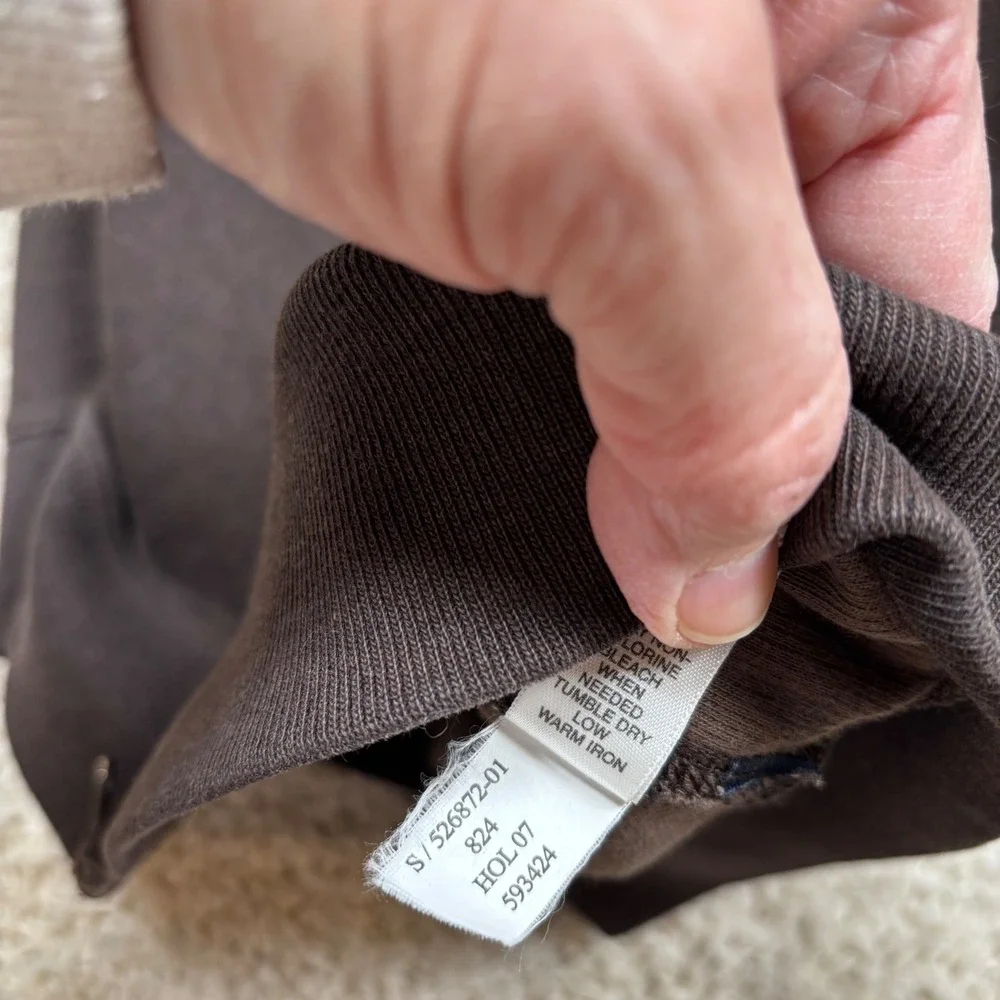 Banana‎ Republic Men's Zip Up Track Jacket Full Zip Brown Size L